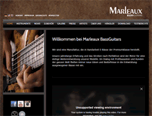 Tablet Screenshot of marleaux-bass.de