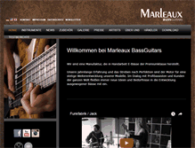 Tablet Screenshot of marleaux-bass.com